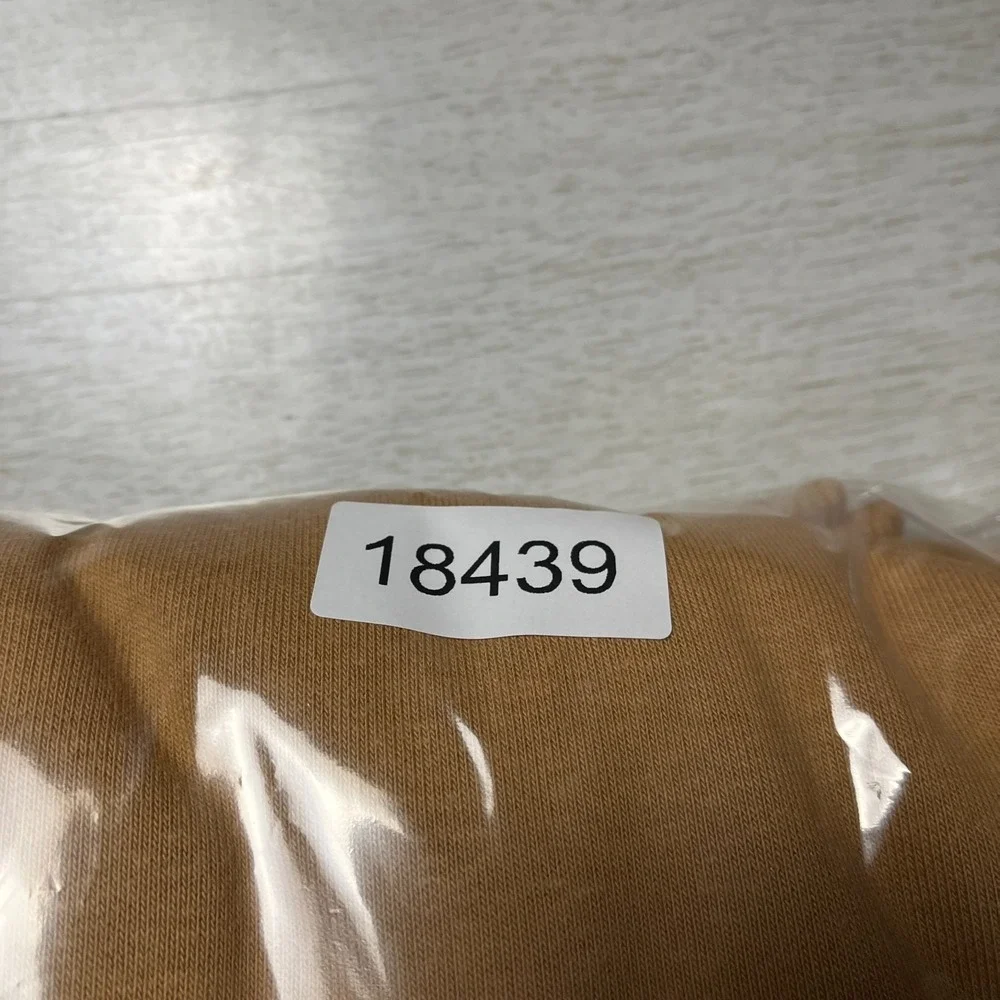 The North Face Heavyweight Hoodie Mens Large Almond Butter Monogram Relaxed Fit
